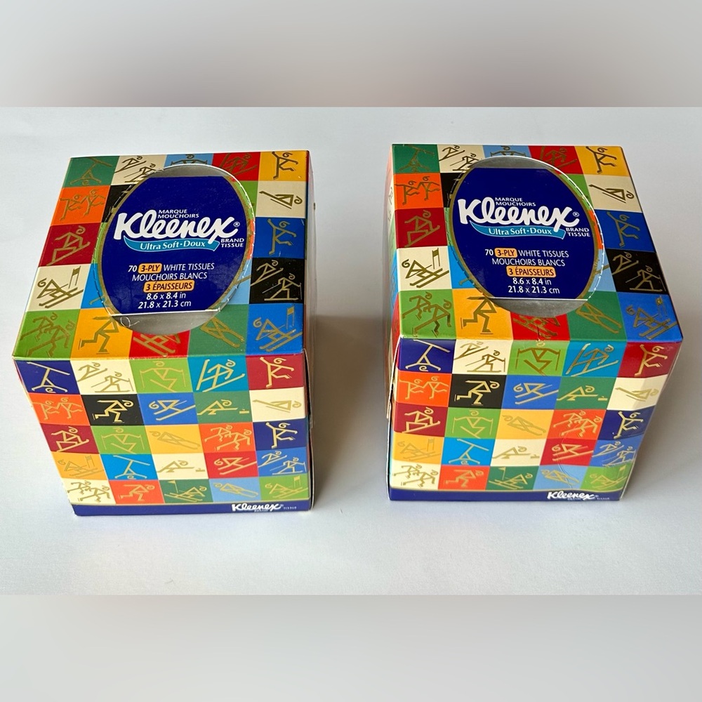 2002 Salt Lake Olympics Kleenex pair